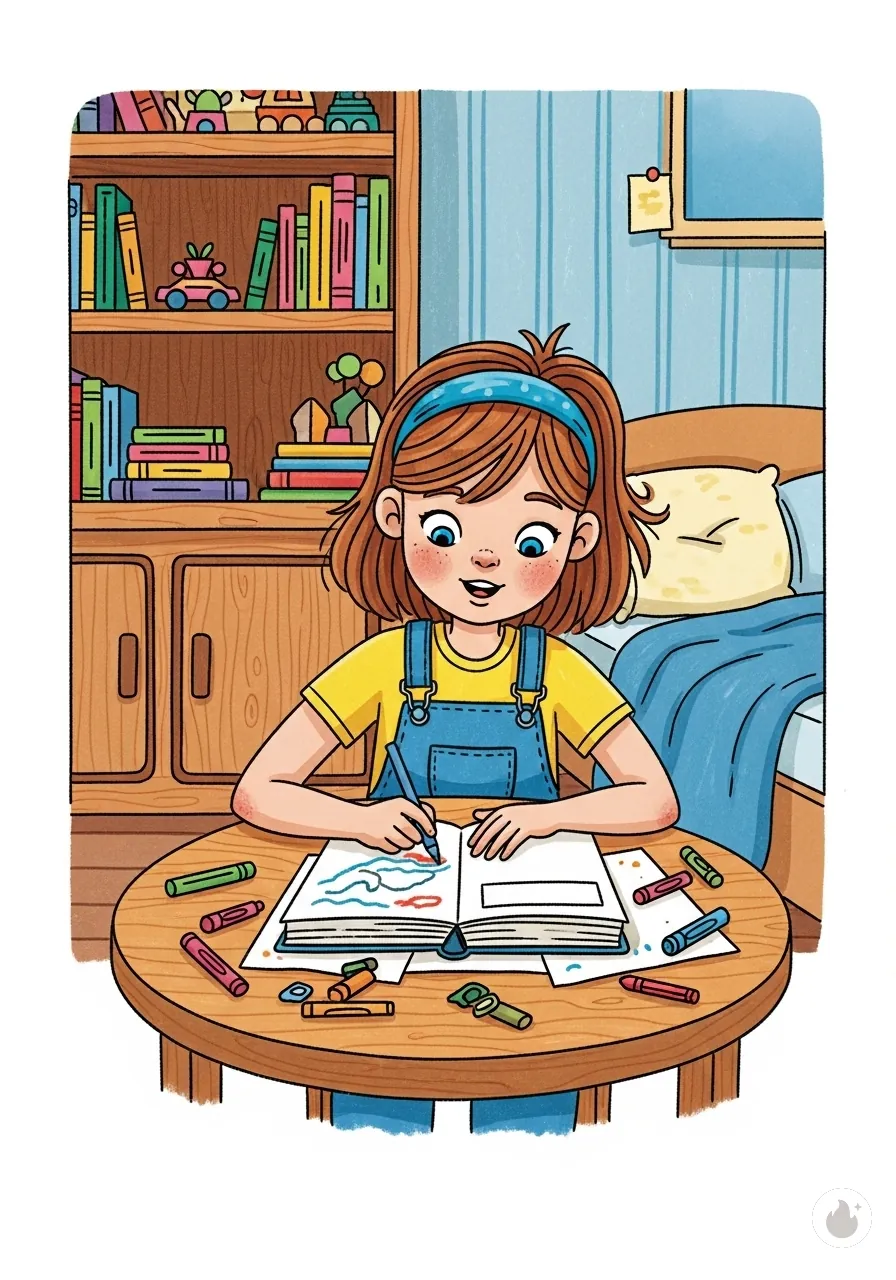 Elara and the Zizzle Crayon - Page 1